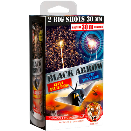 "Black Arrow" - Mortier/Chandelle Monocoup pas cher et Ultra puissante