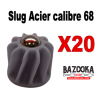 Slug acier - "Destroyer" X20 - HDR68 - Promo pas cher sur Bazooka-shop.fr