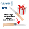 Couteau gravé personnalisé - Opinel N°9 avec gravure sur la lame