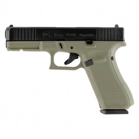 Pistolet GLOCK 17 GEN5 calibre 9 MM PAK - BATTLEFIELD GREEN