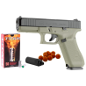Pack prêt à tirer - Pistolet GLOCK 17 GEN5 calibre 9 MM PAK - BATTLEFIELD GREEN