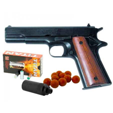 Réplique Colt 1911 Kimar Noir calibre 9mm PAK