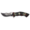 Couteau pliant Albainox 3D Skulls Roses -
