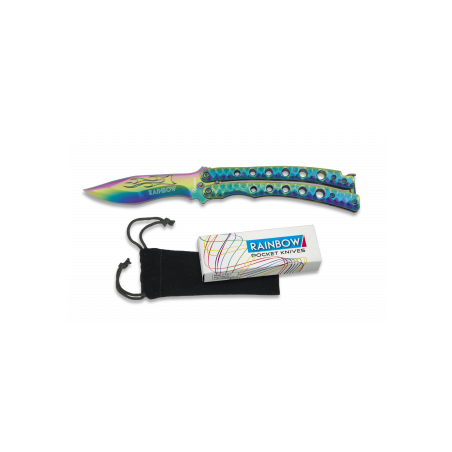 Couteau papillon collection "Collection Rainbow" - Lame 9.8 cm