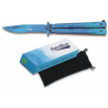 Couteau papillon "Collection Rainblue" - Lame 10 cm