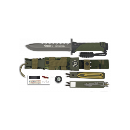 Couteau K25 Thunder II - Camo vert - Lame 17cm