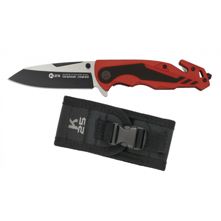 Un très beau couteau K25 avec revêtement le lame en titane