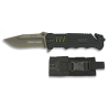 Superbe couteau K25 pliant avec manche ergonomique caoutchouc
