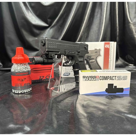 Pack  LASER prêt a tirer " PISTOLET GBB ISSC M22 " Promotion / livraison gratuite