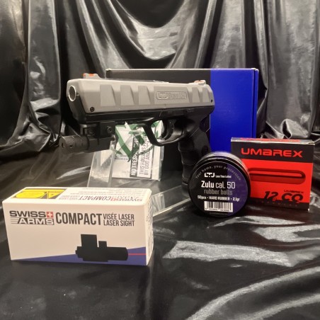 PACK "Laser" Hyper Puissant - PISTOLET BRAVO CO2 C50 - Promotion / livraison gratuite