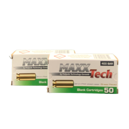 Maxxtech 50 Munitions - 9mm PAK - Balle a blanc