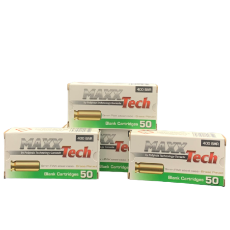 Munitions Maxxtech X50 - 9mm PAK - Balles a blanc