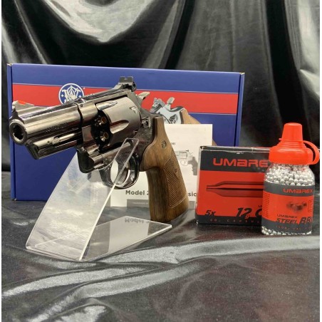 Pack prêt à tirer REVOLVER "SMITH&WESSON" "Modèle 29 3 - CO2 CAL BB's 4.5MM
