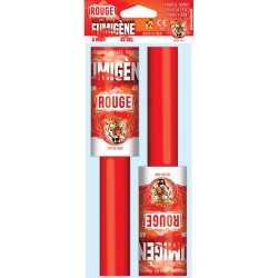 Fumigène a main rouge