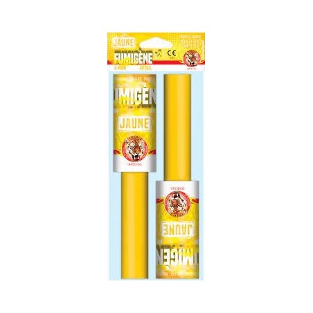 2X Fumigènes à main Jaune 45 secondes - Le Tigre
