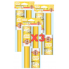 3X Lots de 2 Fumigènes à main Jaune - 3 Lots