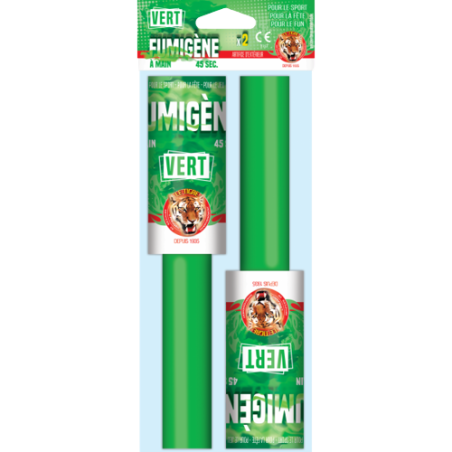 Fumigène à main - Vert intense 45" - Le Tigre