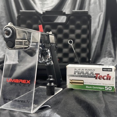 PISTOLET COLT GOVERNMENT  CAL 9MM PAK - CHROME - Promotion