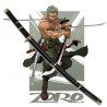 Katana Zoro - "Yubashiri Black" - One Piece