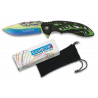 Magnifique Couteau pliant Albainox Colorful. Titane