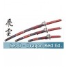 Set 3 pièces : Katana- Wakazashi- Tanto - "Dragon Wing Red Edition"