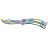 Incroyable couteau papillon entraînement Rainbow