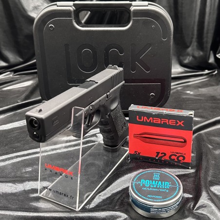 Pack prêt à tirer "GLOCK 17" - Cal. BBs 4.5 et 4.5mm plomb