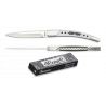 Manifique Couteau pliant Albainox. Blanc. Lame 9 c