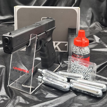 SUPERBE PISTOLET BILLES ACIER 4,5MM- GLOCK 17 GEN4 - CO2 - UMAREX