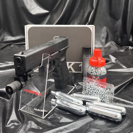 SUPERBE PISTOLET BILLES ACIER 4,5MM- GLOCK 17 GEN4 - CO2 - UMAREX