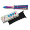 Promotion!!! Couteau papillon "Collection Rainbow". Lame 7.4 cm