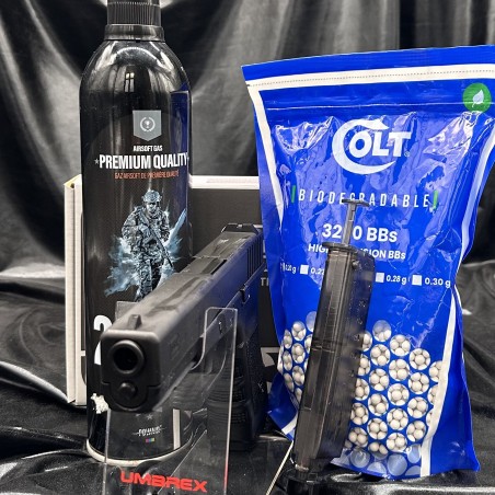 Promotion - Glock17 "Acier Fraisé" - Airsoft - GLOCK 17 - Cal. BBs 6mm - Umarex