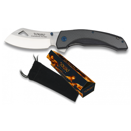 Couteau pliant Tokisu "Fibre Carbone" Lame : 10 cm