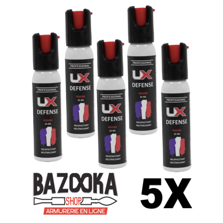 Umarex - BOMBE UX 25ML GEL POIVRE CAPOT 1/4 DE TOUR - Bazooka-shop