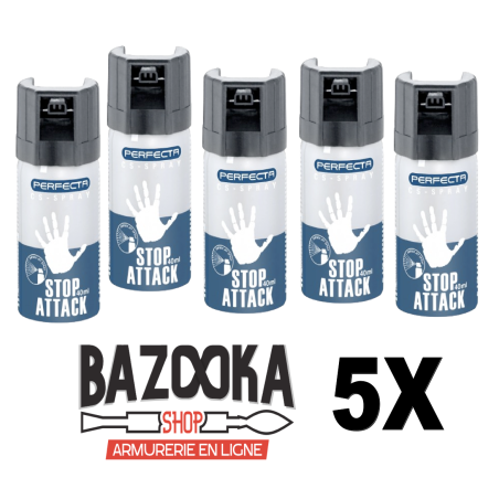 Umarex - BOMBE STOP ATTACK CS 40 ML PERFECTA - Bazooka-shop.fr
