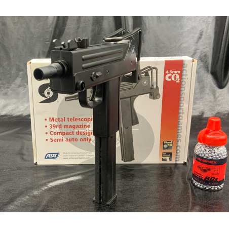 "Pack prêt a tirer" PISTOLET-  "GNB INGRAM M11" -Cal BBs 4.5mm - CO2