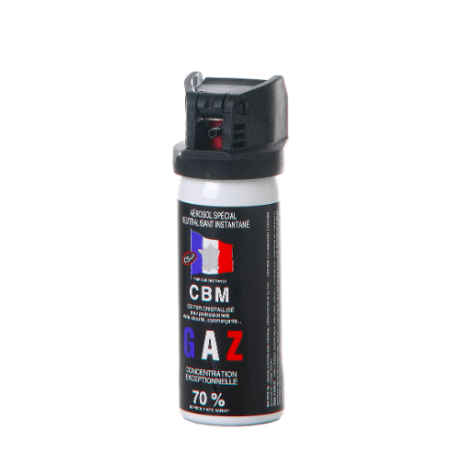 BOMBE GAZ DEFENSE CS CAPOT CLAPET 50ML