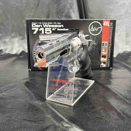 REVOLVER "GNB DAN WESSON DW715 4'' - SILVER - Cal 4,5 PLOMBS - CO2