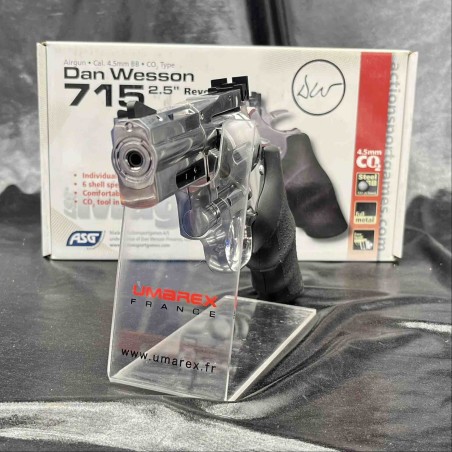 REVOLVER "GNB DAN WESSON DW715 2.5'' - SILVER - Cal 4.5BBS - CO2