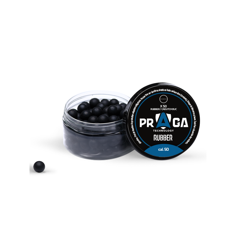 50X Billes en caoutchouc calibre 50 - PRAGA Technology 50X Billes en caoutchouc calibre 50 - PRAGA Technology