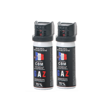 BOMBE GAZ DEFENSE CS CAPOT CLAPET 50ML