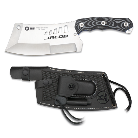 Couperet tactique - K25. - G10/CNC.Lame 18.8