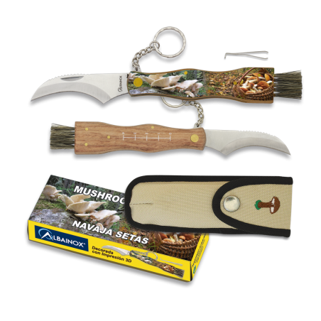 Couteau Albainox 3D - Couteau à champignons - Lame 7.2