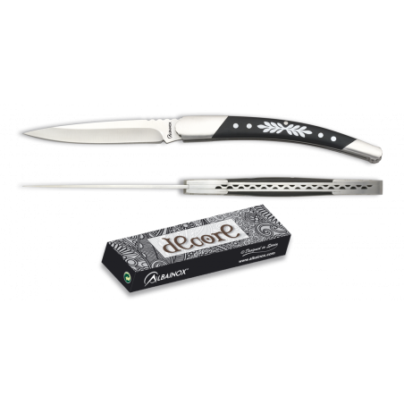 Couteau pliant noir - Lame 8.5 - Albainox