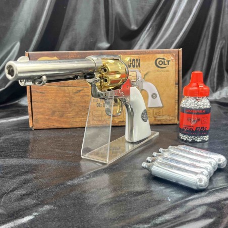 Pack prêt à tirer REVOLVER COLT - EDITION LIMITE "SAA SMOKE WAGON" - CO2 - CAL BB/4.5MM