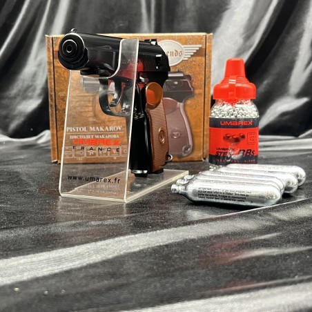 Pack prêt à tirer PISTOLET "LEGENDS MAKAROV" - CO2 - CAL BB/4.5