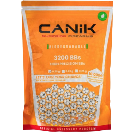 Sachet de 3200 billes BIO - CAL. 6mm - 0.20g - CANIK