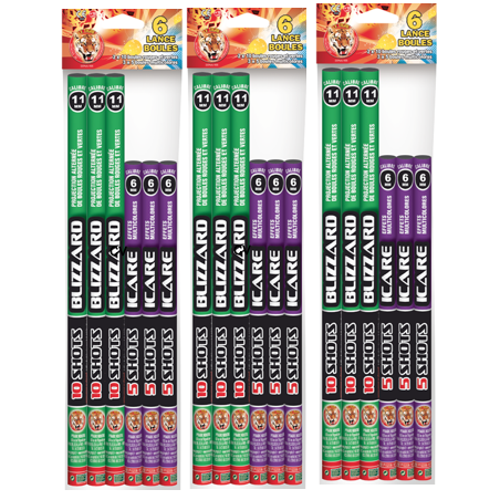 Lot de 2 sachet de 6 ARTIFICE MIX CHANDELLES 5 ET 10 BOULES