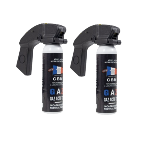 BOMBE GAZ DEFENSE CS POIGNEE STANDARD 100ML