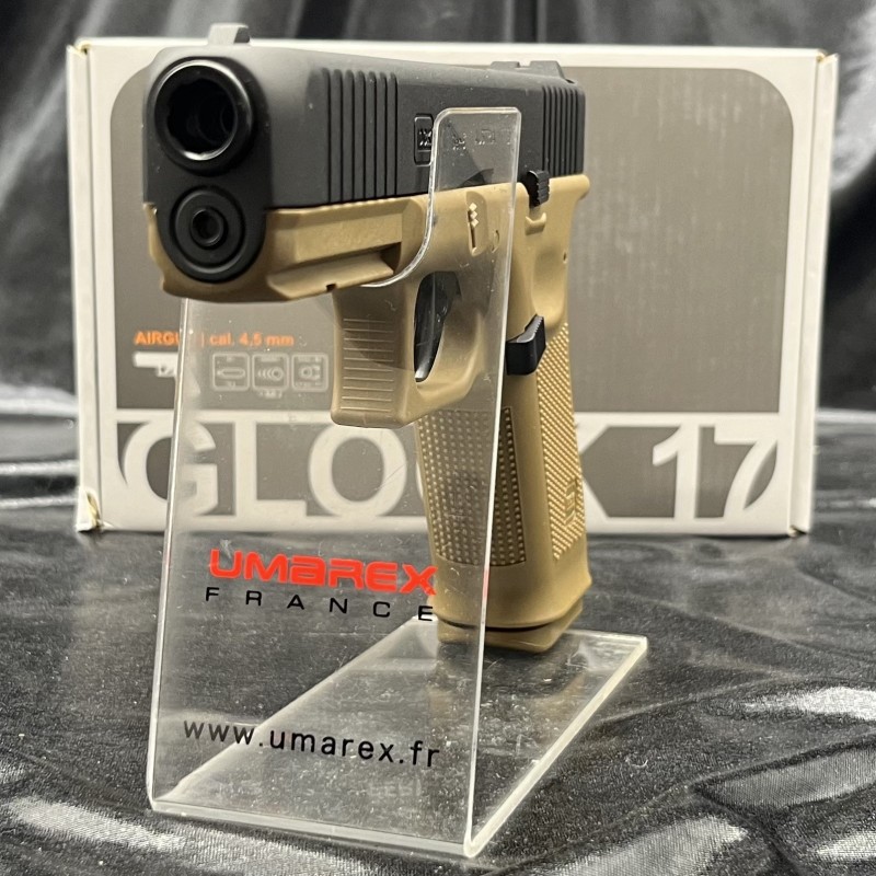 PISTOLET "GLOCK 17 GEN5" - CO2 - CAL BB/4.5MM - BLACK COYOTE PISTOLET "GLOCK 17 GEN5" - CO2 - CAL BB/4.5MM - BLACK COYOTE